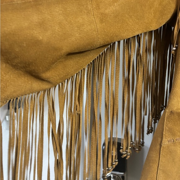 CRIPPLE CREEK FRINGED SUEDE LEATHER JACKET Size XL - Picture 11 of 13